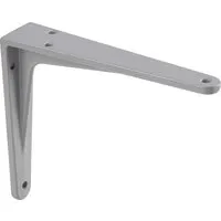 OBI Schwerlastkonsole Hercules Aluminium 150 mm x 125 mm - Robuste Aluminium Schwerlastkonsole für Regalböden bis 100 kg Tragkraft. Ideal für Waschküche, Garage und Werkstatt. Flexibel kombinierbar mit Holz- oder Metallböden für individuelle Raumgestaltung.