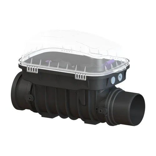 KESSEL Rückstaudoppelverschluss Staufix SWA DN 150 - Premium Rückstaudoppelverschluss für fäkalienfreies Abwasser, robust und mit zwei automatisch schließenden Klappen. Ideal für freiliegenden Einbau in Abwasserleitungen.
