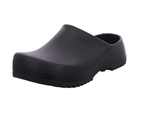 BIRKENSTOCK Super Birki Fusion Clog Black Größe 36 - Hochwertige Clogs aus Polyurethan mit waschbarem Kork-Latex-Fußbett, ideal für den Einsatz in Gastronomie und Pflege, öl- und fettbeständige Sohle.