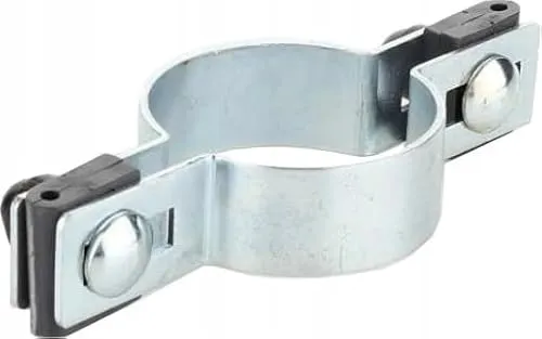 Mittelschelle rund im SET ∅60mm für Ø4mm Draht - Verzinkt Zaunschelle für Zaunpfosten - Befestigung von Gitterstabmatten - Zaunschellen Schelle Strebenschelle Pfostenschelle