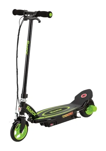 Razor Elektroroller Power Core E90, Grün - E-Scooter für Kinder ab 8 Jahren mit innovativer Power-Core-Technologie und 85-Watt-Nabenmotor, der sanfte Beschleunigung bis 16 km/h ermöglicht. Bis zu 80 Minuten Fahrzeit für unbeschwerten Fahrspaß!
