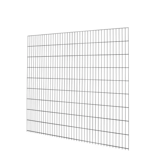 Doppelstabmattenzaun Metall 183 cm x 201 cm Anthrazit - Gartenzäune aus hochwertigem, verzinktem Metall, stabil und langlebig. Ideal für Grundstücksabgrenzungen und Sichtschutz mit schlanker Optik.