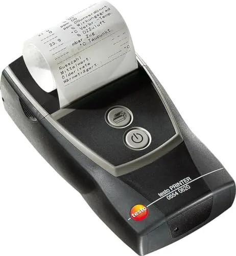 Testo 0554 0620 Drucker, Bluetooth/IRDA - Prüfsonden & Prüfleitungen - Robuster Drucker mit Bluetooth und IRDA für kabelloses Drucken und flexible Nutzung im Prüfbereich.