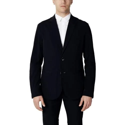 Armani Exchange 8nzg49_znyzz Blazer Schwarz 44 Mann - Eleganter Armani Exchange Blazer für Herren, ideal für Frühling/Sommer. Hergestellt aus 100% Baumwolle, sorgt für angenehmen Tragekomfort und stilvolle Auftritte im Büro oder bei besonderen Anlässen.