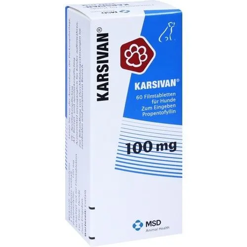 KARSIVAN 100 mg Filmtabletten für Hunde - 60 St - Aufbau & Leistungssteigerung: Speziell entwickelt zur Bekämpfung von Altersbeschwerden bei Hunden, verbessert die Durchblutung und unterstützt die Lebensqualität im Alter.