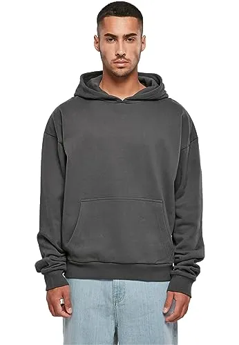 Build your Brand Herren BY162-Ultra Heavy Cotton Box Hoody Kapuzenpullover, Darkgrey, L