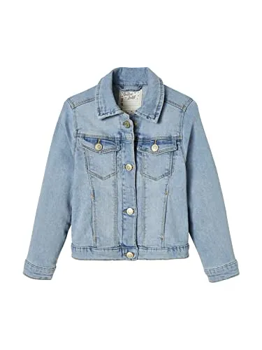 VERTBAUDET Personalisierbare Jeansjacke für Mädchen, Doppelter Stein, 7 Jahre
