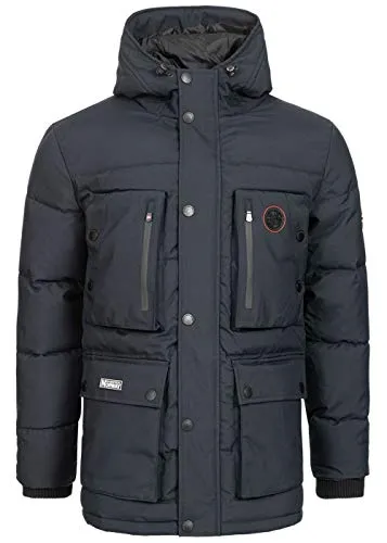 Geographical Norway Albert Men Parka - Wasserabweisend und Warm - Funktionsjacken für Herbst/Winter, wasserabweisend mit Kapuze und warmem Innenmaterial - ideal für jeden Anlass und als Geschenk.