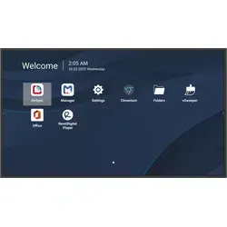 ViewSonic ViewBoard CDE4314-2C 43" LED Display - Hochauflösendes 43" LED Display mit 3840x2160 Pixeln, ideal für den professionellen Einsatz. Ausgestattet mit Android 14 für einfache Bedienung und vielseitige Anschlussmöglichkeiten.