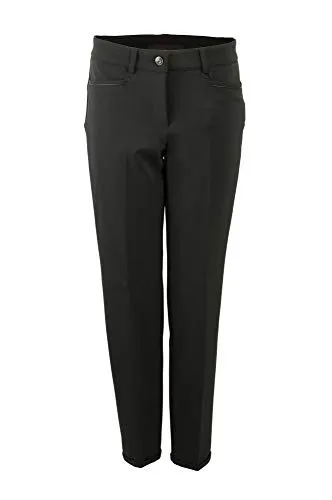 Cambio Renira Stoffhose in Schwarz, Größe 36/29 - Klassische Stoffhose mit Bügelfalte und fixiertem Umschlag, ideal für elegante Anlässe oder das Büro. Pflegeleicht durch Handwäsche.