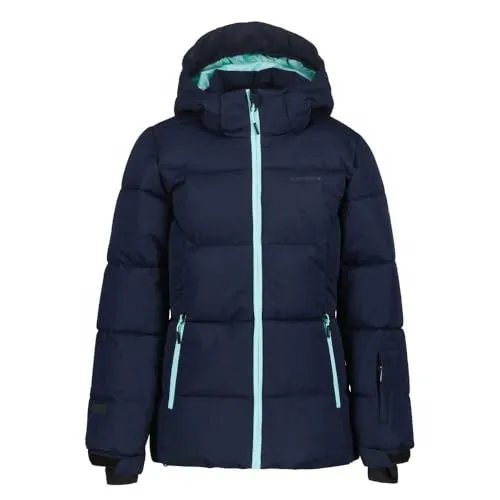 ICEPEAK LORIS JR Jacket - Kinder Skijacke in Dunkelblau - Funktionsjacken für Kinder, wasserabweisend und warm gefüttert für optimale Bewegungsfreiheit beim Skifahren.