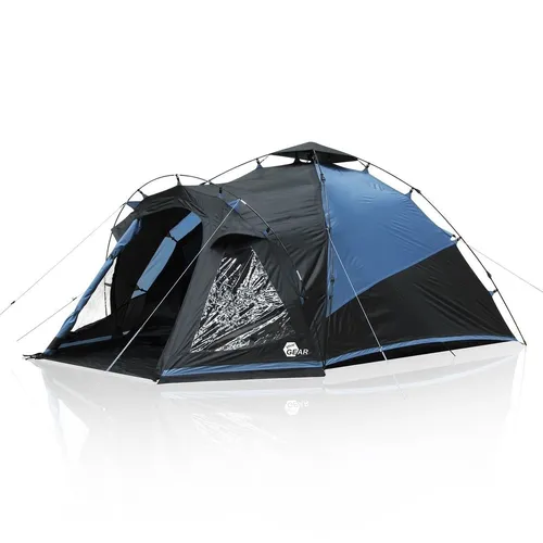 yourGEAR Wurfzelt Aosta 3 - Schnellaufbau Kuppelzelt - Wurfzelt für 3 Personen mit 5000 mm Wassersäule, ideal für Campingabenteuer. Schneller Aufbau und praktische Fenster für optimale Belüftung.