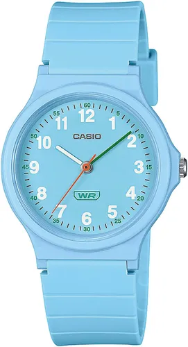 CASIO Chronograph Casio LQ-24B-2BEF blau - Damenuhr mit Kunststoffgehäuse, wasserfest und ideal für den täglichen Gebrauch.