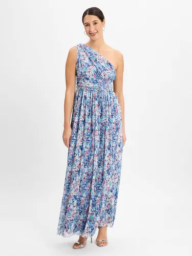 Swing Maxikleid Damen mehrfarbig gemustert, 38 748459-0001-00380