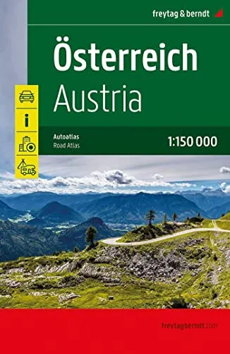 Österreich Supertouring Autoatlas 1:150.000 - Detaillierter Autoatlas für Österreich, ideal für Reisen und Ausflüge, mit klaren Karten und nützlichen Informationen.
