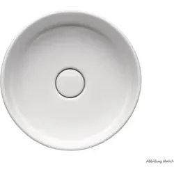 systemceram Aufsatzwaschbecken PATERA 40 - NIGRA - mit keramischer Abdeckung / Spüle / Becken