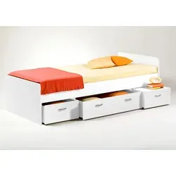 MID.YOU Jugendbett BORO - Modernes Design für das Jugendzimmer - Betten: MID.YOU Jugendbett 'BORO' mit geradlinigem Look, 90x200 cm Liegefläche und praktischen Schubkästen für zusätzlichen Stauraum.