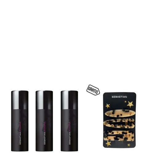 Sebastian Professional Haarspray Re-Shaper Strong Hold Haarspray 3x 50 ml + gratis Haarspangen