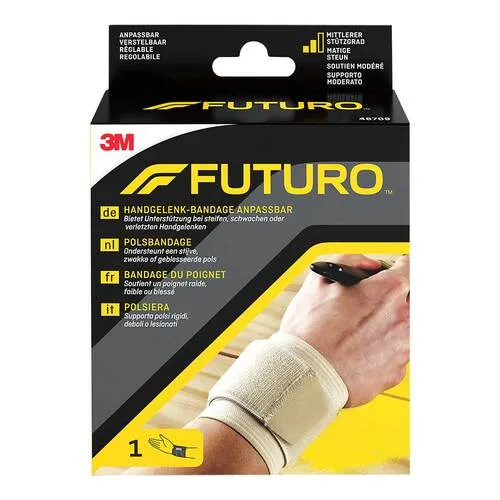 FUTURO Handgelenkbandage Sport 46709DABI - Beige, 14,0-24,1 cm - Stützende Handgelenkbandage für Sport und Alltag, bietet optimalen Halt und Bewegungsfreiheit. Ideal zur Unterstützung der Pflege beim Training oder im Alltag. 1 Stk.