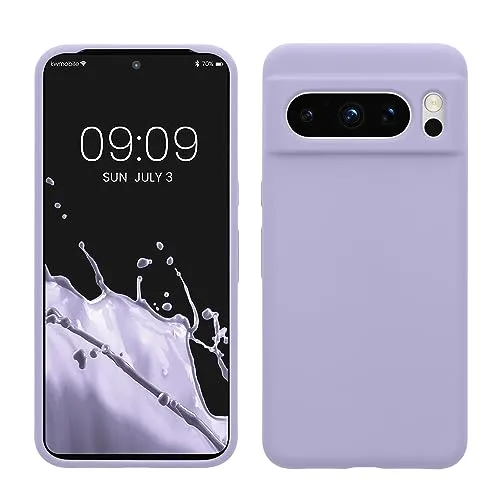 kwmobile Handyhülle für Google Pixel 8 Pro Hülle, für Pixel 8 Pro Case - Hülle Silikon - kabelloses Laden - Lavendel