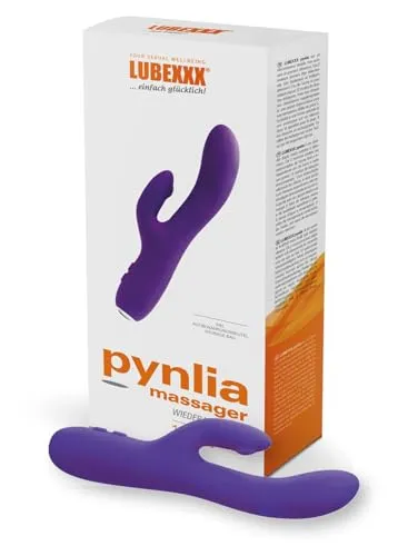 LUBEXXX Pynlia Massager, G-Punkt Vibrator mit Klitoris-Stimulation für die Frau, 2 x 12 Vibrationsmodi, sehr leise und kraftvoll, USB-Rechargeable Sexspielzeug, multifunktional, beste Qualität