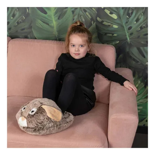 RAPPA Cozy Noxxiez CS901 Kaninchen - warmer Plüschpantoffel für Kinder - Kuscheltiere, superweicher Fußwärmer in Form eines niedlichen Kaninchens, ideal für kalte Tage und vielseitig als Kissen oder Spielzeug verwendbar.