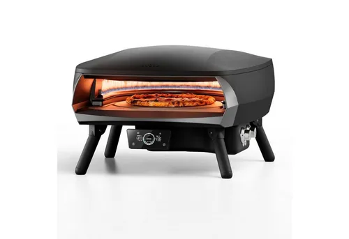 Witt Etna Rotante 16" Control Gas Pizzaofen rotierend mit 2 Brennern - Professioneller Pizzaofen für Gasbetrieb, mit rotierender Backfläche für gleichmäßige Ergebnisse. Ideal für die Gastronomie und Liebhaber von frisch gebackenem Pizza-Genuss.