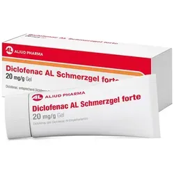 Diclofenac AL Schmerzgel Forte 20 mg/g Gel - Arzneimittel zur schnellen Linderung von akuten Bewegungsschmerzen mit kühlendem Effekt und hoher Wirkstoffkonzentration für effektive Schmerzlinderung bei Prellungen und Zerrungen.
