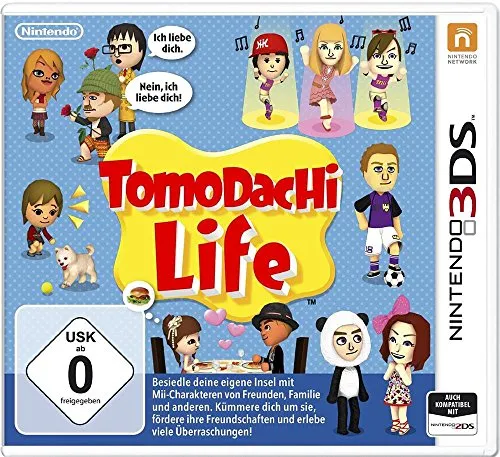 Tomodachi Life - 3DS - Simulation-Spiel für Nintendo 3DS, in dem du bis zu 100 Mii-Charaktere erstellst, die eigene Stimmen und Persönlichkeiten haben. Erlebe skurrile Geschichten und interagiere täglich mit deinen Freunden!