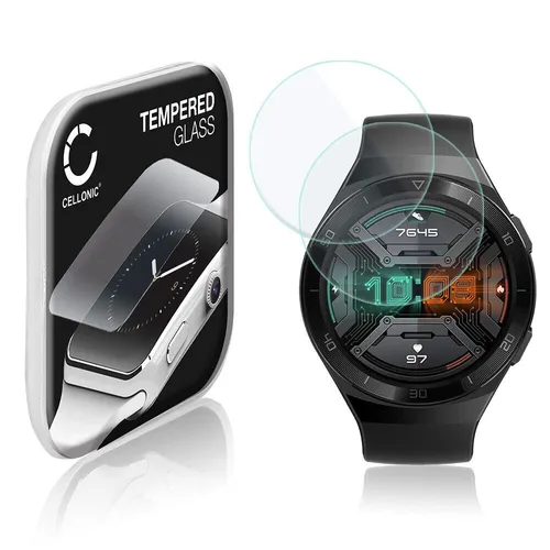 2x Displayschutz für Huawei Watch GT2e 2.5D Transparent