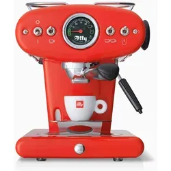 Illy X1, Espressomaschine, 1 l, Kaffeepad, Gemahlener Kaffee, 1200 W, Schwarz, Rot, Edelstahl - Schwarz/Rot/Silber