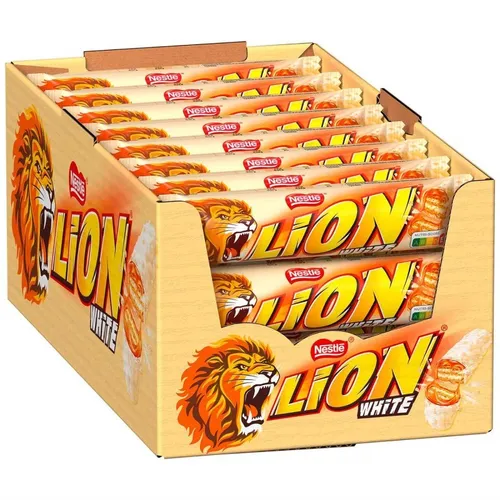 Nestlé Lion White Schoko-Waffel-Riegel 1008 g Karton 24 Riegel je 42 g