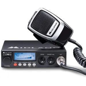 Midland Alan78 Pro CB Funkgerät - Funkgeräte mit SMD-Technik, 12/24V Stromversorgung und erstklassiger Verarbeitung für klare Kommunikation im Mobilbetrieb.