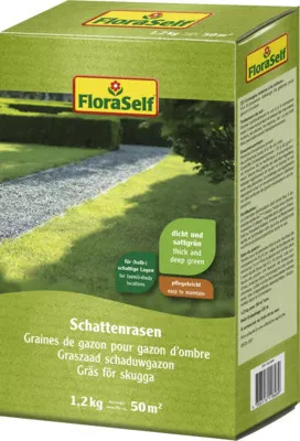 Schattenrasen FloraSelf Rasensamen 1,2 kg für 50 m²