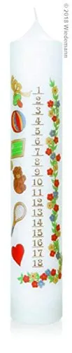 Unbekannt Wiedemann Kerzen, Kindergeburtstagskerze, Lebenslicht, Kinder Geburtstag Geschenk