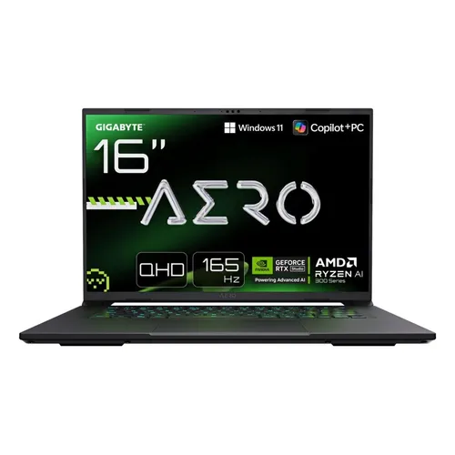 GIGABYTE AERO X16 2WHA3DEC65AP - Leistungsstarker Laptop mit Ryzen AI 9 und RTX 5070 - Der AERO X16 bietet 96GB RAM, ein brillantes 16" IPS-Level Display und 16TB NVMe Speicher. Ideal für kreative Profis und Gamer, die höchste Leistung verlangen.