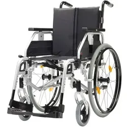 Bischoff & Bischoff Rollstuhl Pyro Light Optima SB 52 - Behinderten-Bedarf: Leichtgewichtrollstuhl mit anpassbarem Rücken und klappbarem Design für einfachen Transport und maximalen Komfort.