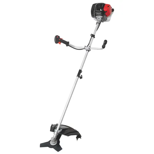 Scheppach Benzin-Motorsense BCH5200PB - Rasentrimmer & Motorsensen mit leistungsstarkem 2-Takt-Motor, ideal zum Trimmen von Gras, Beschneiden von Sträuchern und Bändigen von Unterholz.