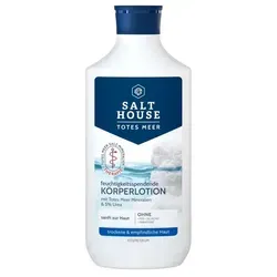 SALTHOUSE® Totes Meer Therapie Körperlotion - Feuchtigkeitsspendende Bodylotion mit Urea und natürlichen Ölen, ideal für trockene und empfindliche Haut. Beruhigt und regeneriert, auch bei Neurodermitis und Psoriasis.