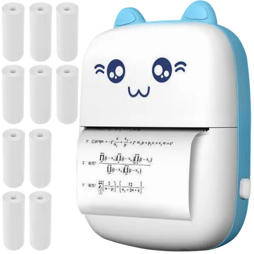 Mini Drucker Taschendrucker Schwarzweiß Fotodrucker für Smartphone 22272 - Mobiler Drucker, kompakt und ideal für den schnellen Fotodruck von Smartphone-Bildern unterwegs.
