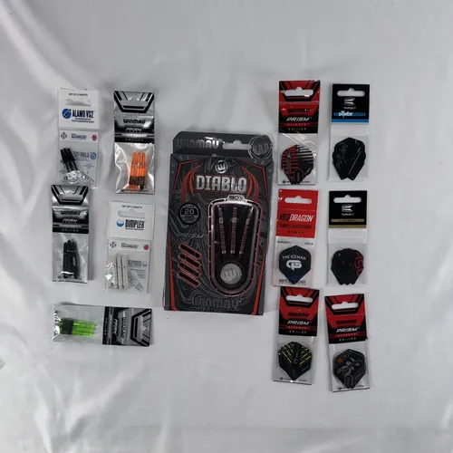 Winmau Soft Darts Diabolo 90% Tungsten - Profi Softtip Dart Set - Pfeile für Profis: 90% Tungsten für optimale Präzision, 20 g Gewicht und mehrfarbiges Design für ein herausragendes Spielerlebnis.