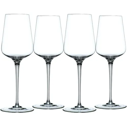 Nachtmann ViNova Weißweingläser Set, 4-teilig, 380 ml - Rotweingläser aus hochwertigem Kristallglas, spülmaschinenfest und ideal für die perfekte Entfaltung von Weißweinaromen.