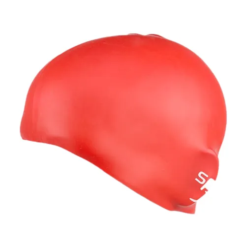 Speedo - Plain Moulded Silicone Cap Junior - Badekappe rot