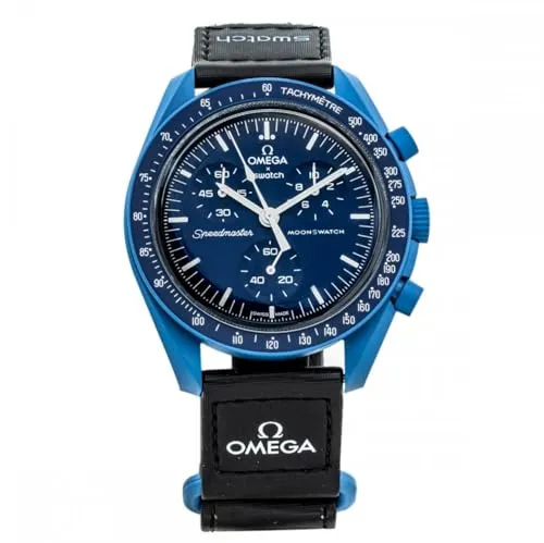 Omega x Swatch SO33N100 Mond Swatch Mission to Neptune Speedmaster, Blau, Blau, Modern