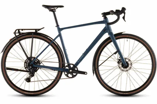 Cube Gravelbike NUROAD ONE FE Unisex L - Fahrrad mit Gravel Comfort Geometry, integrierter Gepäckträger und leichter Vollcarbongabel für optimalen Fahrkomfort auf langen Strecken.