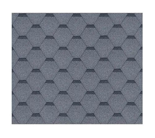 TIMBELA Bitumenschindeln Hexagonal Rock H-Grey - Hochwertige Bitumenschindeln für eine ansprechende Dachgestaltung. Witterungsbeständig und einfach zu verlegen – ideal für alle Dachstile und Klimazonen.
