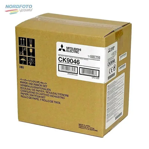MITSUBISHI CK 9046 10x15cm (4x6inch) für 600 Bilder - Drucker-Fotopapier, glänzende Papierveredelung für hochwertige Ausdrucke und ideal für Fotodrucker mit Thermodrucktechnologie.