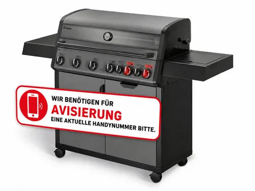 Enders Hyde 6 SIKR Turbo II Gasgrill - Grills für große Feste: 800 °C Turbo Zone und Infrarot-Backburner für perfektes Anbraten und saftiges Grillgut. Mit großzügigem Unterschrank und vielseitigem Switch Grid Gussrost.