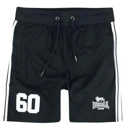 Lonsdale London MARWICK Männer Short schwarz XL - Activewear-Shorts für Herren, aus 60% Baumwolle und 40% Polyester, ideal für lässige Streetwear und angenehmen Tragekomfort.