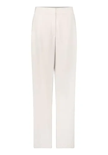 Betty Barclay Damen Marlene-Hose unifarben 36, Grau Beige - Modische Marlene-Hose für Damen im Relaxed Fit. Ideal für vielseitige Outfits und bequem im Alltag. Länge: Lang, in elegantem Grau-Beige.